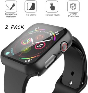 Foto 2 | Foto 2 | Funda + Cristal Templado Para Apple Watch Misxi 2 De 44 Mm Color Negro - Venta Internacional.