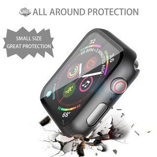 Foto 4 | Foto 4 | Funda + Cristal Templado Para Apple Watch Misxi 2 De 44 Mm Color Negro - Venta Internacional.