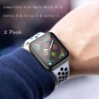 Foto 5 | Foto 5 | Funda + Cristal Templado Para Apple Watch Misxi 2 De 44 Mm Color Negro - Venta Internacional.