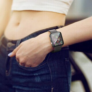 Foto 6 | Foto 6 | Funda + Cristal Templado Para Apple Watch Misxi 2 De 44 Mm Color Negro - Venta Internacional.