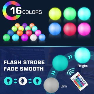 Foto 4 | Foto 4 | Pelotas De Playa Inflables Led Pool Toys Icnice De 30 Cm Paquete De 4 - Venta Internacional.