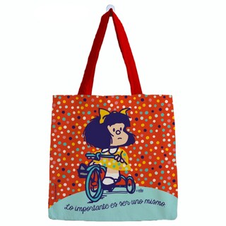 Foto 1 | Foto 1 | Bolsa De Algodón Mafalda Walking In Tricycle Small - Venta Internacional.