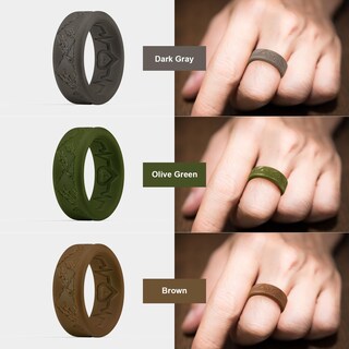 Foto 5 | Foto 5 | Anillos De Silicona King Will Rubber Para Hombre 3 Unidades - Venta Internacional.