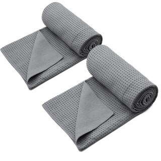 Foto 1 | Foto 1 | Toalla De Yoga Eunzel Hot Yoga Mat Paquete De 2 Gris Oscuro 183 X 63 Cm - Venta Internacional.