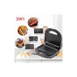 Foto 3 | Foto 3 | Plancha Eléctrica Para Hacer Sándwiches 3 En 1 750 W 120 V - Venta Internacional.
