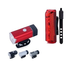 Foto 2 | Foto 2 | Luz Delantera Para Bicicleta Y Luz Trasera De 180 Lúmenes Cree Led - Venta Internacional.