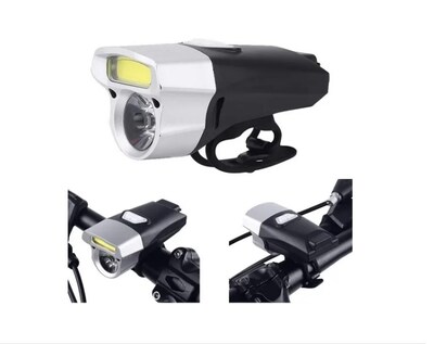 Foto 2 | Foto 2 | Luz Delantera De Bicicleta Recargable De 245 Lúmenes Cob T6 Led - Venta Internacional.