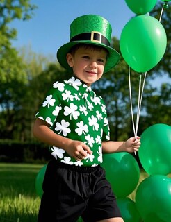 Foto 3 | Foto 3 | Polo Roseelf Del Día De San Patricio Para Niños Y Niñas - Venta Internacional.