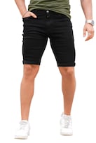 Pantalones Cortos Gingtto Black Jean Para Hombre Skinny Casual Denim 31 - Venta Internacional.