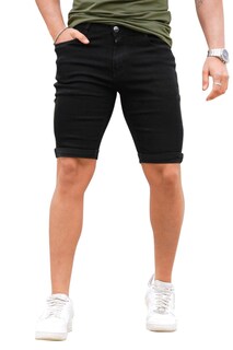 Foto 1 | Foto 1 | Pantalones Cortos Gingtto Black Jean Para Hombre Skinny Casual Denim 31 - Venta Internacional.