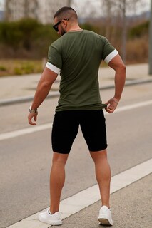 Foto 6 | Foto 6 | Pantalones Cortos Gingtto Black Jean Para Hombre Skinny Casual Denim 31 - Venta Internacional.