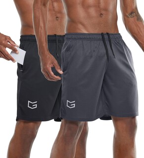 Foto 1 | Foto 1 | Pantalones Cortos De Entrenamiento Para Correr G Gradual Paquete De 2 Para Hombre Negro/gris - Venta Internacional.