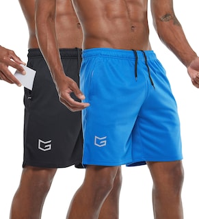 Foto 1 | Foto 1 | Pantalones Cortos De Entrenamiento Para Correr G Gradual Paquete De 2 Para Hombre Negro/azul - Venta Internacional.