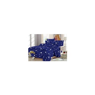 Foto 1 | Foto 1 | Juego De Sábanas De 200 Hilos  2 Plazas Y 4 Piezas  Azul Y Blanco - Venta Internacional.