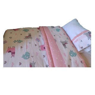 Foto 2 | Foto 2 | Set Genérico De Cuna Para Dormir Color Rosa Y Gris Con Colchón De 90 X 55 Cm - Venta Internacional.