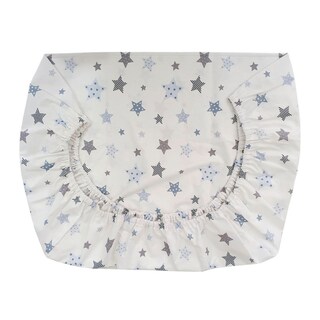 Foto 3 | Foto 3 | Juego De Sábanas De 3 Piezas Con Diseño De Estrellas Azules  100% Algodón  Para Colecho - Venta Internacional.
