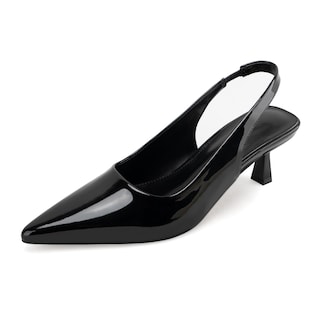 Foto 1 | Foto 1 | Zapatos De Tacón Heelchic Para Mujer Negros Destalonados Con Forma De Gatito 5 Cm - Venta Internacional.