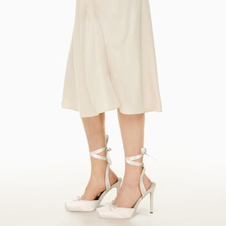 Foto 3 | Foto 3 | Ballet Heels Riekhany Satin Para Mujer Tacón Alto Color Blanco - Venta Internacional.