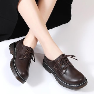 Foto 5 | Foto 5 | Zapatos Xikete Oxford Para Mujer Informales De Negocios Espuma Viscoelástica Marrón - Venta Internacional.
