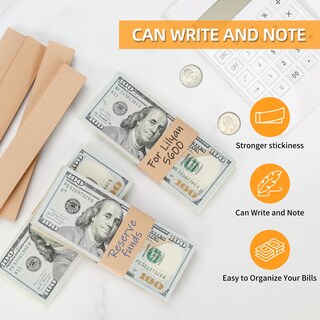 Foto 3 | Foto 3 | Bandas Para Billetes Ponnor 550 Unidades En Blanco Color Marrón Kraft Natural - Venta Internacional.