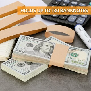 Foto 6 | Foto 6 | Bandas Para Billetes Ponnor 550 Unidades En Blanco Color Marrón Kraft Natural - Venta Internacional.