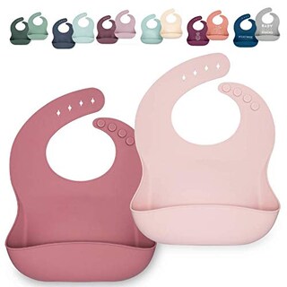 Foto 1 | Foto 1 | Juego De Baberos De Silicona Ava + Oliver Baberos Ajustables E Impermeables - Venta Internacional.