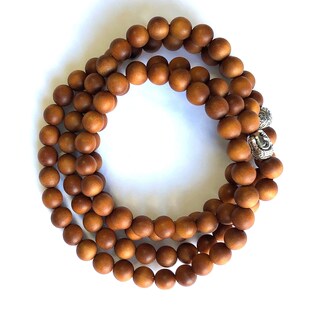 Foto 6 | Foto 6 | Pulsera Mala Agar Creations  Cuentas De Sándalo De 8 Mm  108 Cuentas - Venta Internacional.