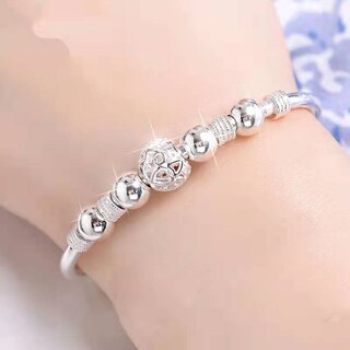 Foto 2 | Foto 2 | Pulsera De Bola Ajustable Chapada En Plata 925 - Venta Internacional.