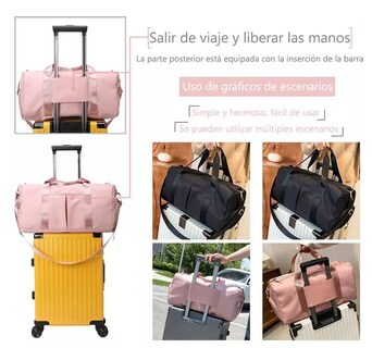 Foto 7 | Foto 7 | Bolsa Deportiva De Alta Capacidad Para Hombre Y Mujer Rosa - Venta Internacional.