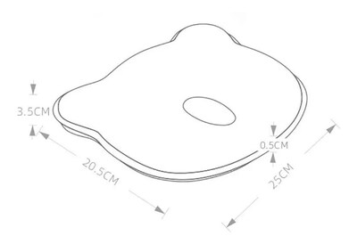 Foto 2 | Foto 2 | Cojín Antiplagiocefalia Para Bebés P-002 Con Funda - Venta Internacional.