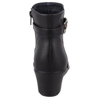 Foto 4 | Foto 4 | Botín De Piel Dama Lady Dominiq 2374 Negro Tacón Corrido - Cómodo Y Elegante