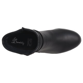 Foto 5 | Foto 5 | Botín De Piel Dama Lady Dominiq 2373 Negro Tacón Corrido - Cómodo Y Elegante