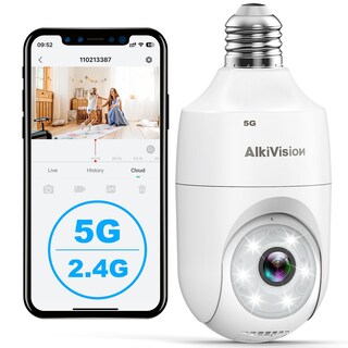 Foto 1 | Foto 1 | Cámara De Seguridad Alkivision 2k Con Bombilla 5g Y 2 4 Ghz 360° - Venta Internacional.