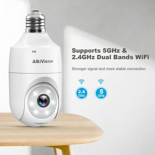 Foto 3 | Foto 3 | Cámara De Seguridad Alkivision 2k Con Bombilla 5g Y 2 4 Ghz 360° - Venta Internacional.