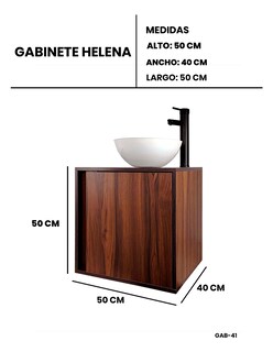 Foto 4 | Foto 4 | Gabinete Para Baño Con Ovalin Y Monomando Moderno Modelo Helena
