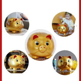 Foto 3 | Foto 3 | Caja Ahorradora De Monedas De Cerámica Con Forma De Cerdo Dorado De Piggy Bank Myyingbin - Venta Internacional.