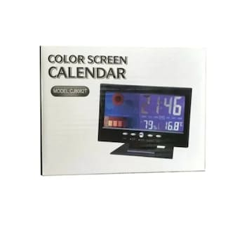 Foto 2 | Foto 2 | Reloj Despertador Termómetro Pantalla Lcd A Color Alimentado Por Usb - Venta Internacional.