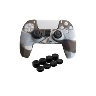 Foto 1 | Foto 1 | Funda Para Controlador Dualsense De Ps5 Con 8 Empuñaduras Negras De Camuflaje - Venta Internacional.