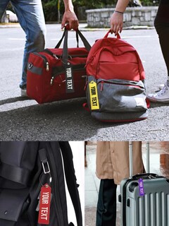 Foto 4 | Foto 4 | Llavero Con Etiqueta De Equipaje Ai-neel Bordado Personalizado A Doble Cara - Venta Internacional.