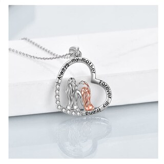 Foto 2 | Foto 2 | Collar De Plata 925 Para Mamá E Hija Con Baño De Rodio - Venta Internacional.