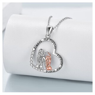 Foto 3 | Foto 3 | Collar De Plata 925 Para Mamá E Hija Con Baño De Rodio - Venta Internacional.
