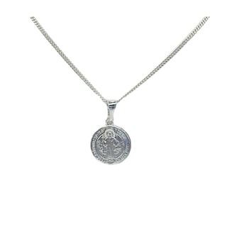 Foto 1 | Foto 1 | Colgante Con Medalla De San Benito En Plata De Ley 925 - Venta Internacional.