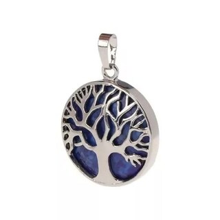 Foto 3 | Foto 3 | Collar De Lapislázuli Cadena De Plata 925 Con Raíces Del Árbol De La Vida - Venta Internacional.