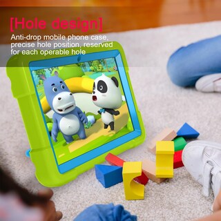 Foto 7 | Foto 7 | Funda De Tableta Akabeila Para Amazon Fire Hd 8 2020/2022 Verde+azul - Venta Internacional.