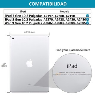 Foto 4 | Foto 4 | Funda Para Ipad 7º 8º 9ª Generación 10.2 Transparente - Venta Internacional.