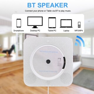 Foto 2 | Foto 2 | Reproductor De Cd De Pared Radio Fm Bluetooth Usb Mp3 Negro - Venta Internacional.