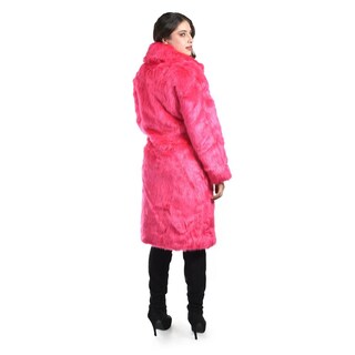 Foto 4 | Foto 4 | Abrigo Largo De Peluche Roman Fashion /juvenil 4098 (fiusha) Fucsia