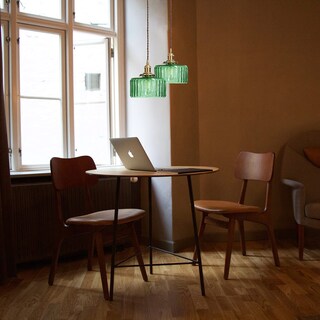 Foto 2 | Foto 2 | Lámpara Colgante I-xun Vintage Con Casquillo De Latón Cristal Verde 17 5 Cm - Venta Internacional.