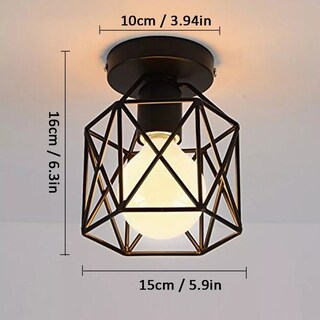 Foto 3 | Foto 3 | Lámpara De Techo Nordic Vintage Pendant E27 2 Piezas - Venta Internacional.