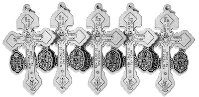 Foto 2 | Foto 2 | Perdón Católico Deluxe De Cross Venerare Paquete De 5 Unidades Color Plateado - Venta Internacional.